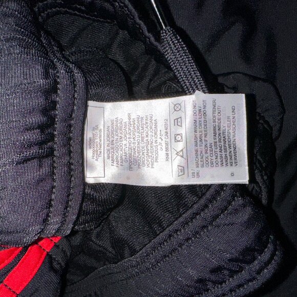 Adidas Men's Black Pants with Red Stripes - Picture 6 of 7